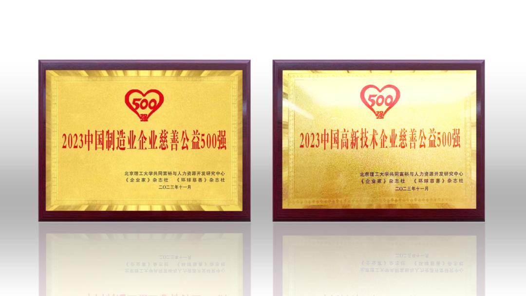 2023中国企业慈善公益500强发布 永乐高ylg888888荣登两项榜单